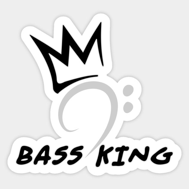 Bass King Sticker by schlag.art